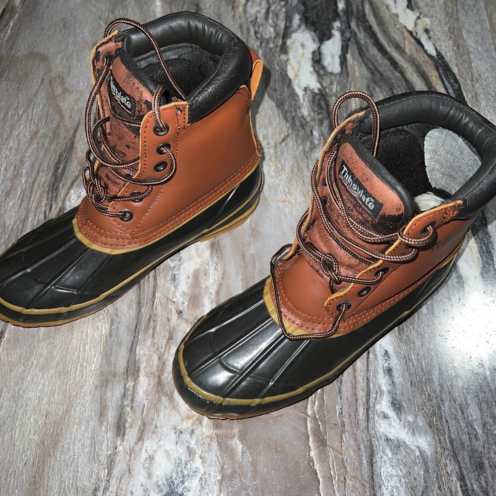 NORTHWEST TERRITORY Women’s DUCK BOOTS Leather Snow BOOT INSULATED W/ Thinsulate